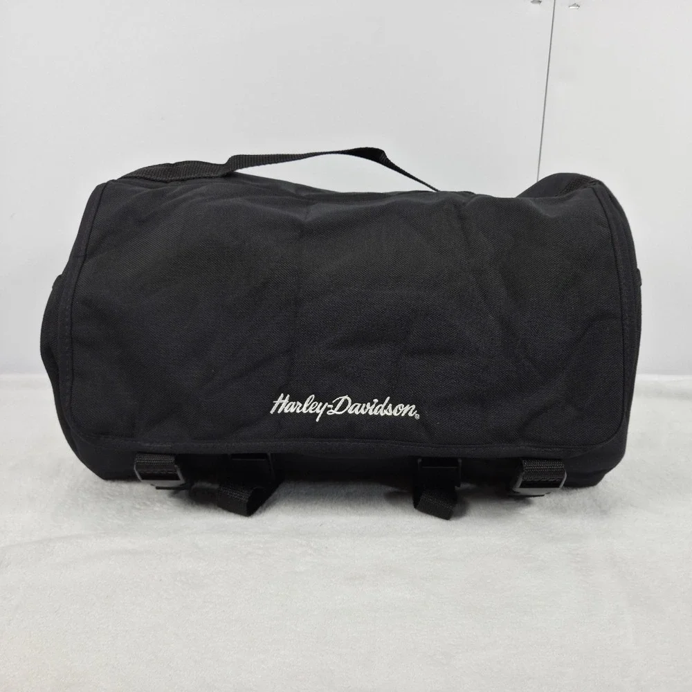 Original Harley Davidson Rear Back Soft Luggage Storage‎ Bag Round Molded Bottom